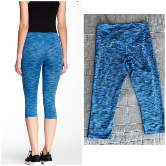 Z by Zella Blue Space Dyed Capris - small - Picture 2 of 3